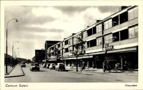 Ak Ijmuiden Velsen Nordholland Niederlande, Stadtansicht, Centrum Galerij, Straßenansicht, Geb...