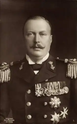 Ak Prinz Heinrich zu Mecklenburg, Prinz Hendrik der Niederlande, Portrait, Uniform, Orden