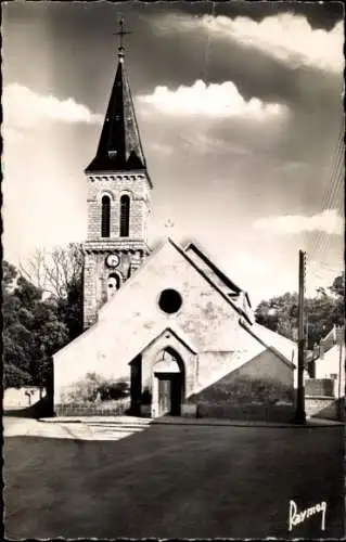 Ak Villecresnes Val-de-Marne, Kirche Notre-Dame
