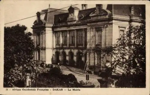 Ak Dakar Senegal, Historisches Gebäude, La Mairie, Französisch Westafrika, Postkarte