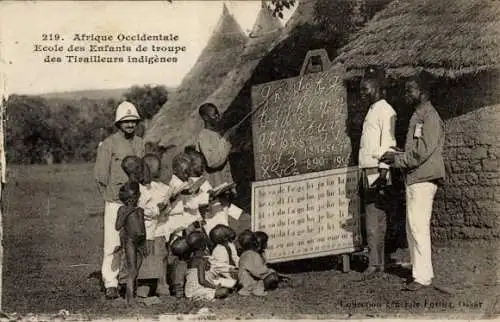 Ak Französisch Sudan Mali, Ecole de Enfants de Troupe des Tirailleurs indigenes