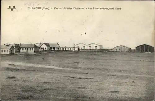 CPA Avord Cher, Centre Militaire d'Aviation, Vue Panoramique
