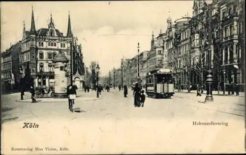 Ak Köln am Rhein, Hohenzollernring, Straßenbahn Nr. 415