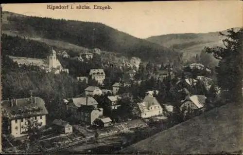 Ak Kipsdorf Altenberg Erzgebirge, Panorama vom Ort