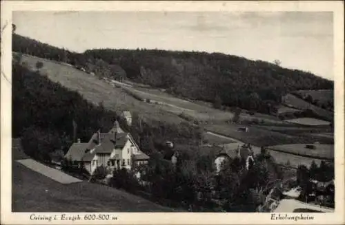 Ak Geising Altenberg im Erzgebirge, Erholungsheim, Panorama