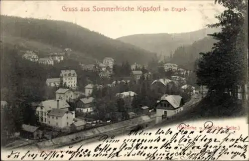 Ak Kipsdorf Altenberg im Erzgebirge, Berglandschaft, Gebäude, Sommerfrische,  Erzgeb.