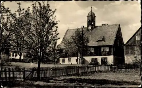 Ak Zinnwald Georgenfeld Altenberg im Erzgebirge, altes Hüttenhaus