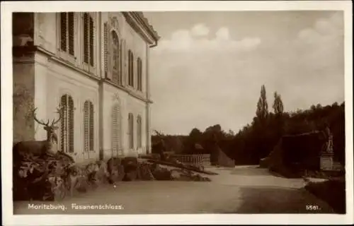Ak Moritzburg in Sachsen, Fasanenschloss  Landschaft,  Architektur
