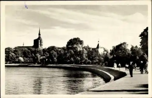 Ak Stralsund a.d. Ostsee, Ernst-Thälmann-Ufer