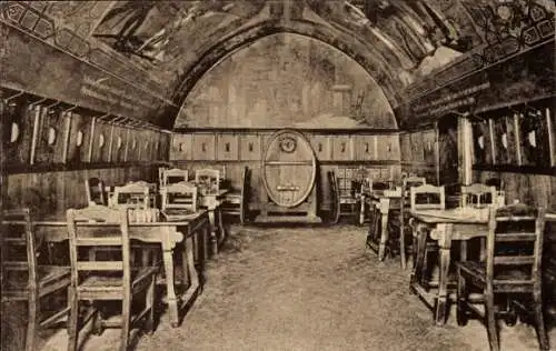 Ak Leipzig in Sachsen, Auerbachs Keller, Grimmaische Straße 2, Alter historischer Keller