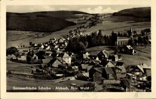Ak Thüringer Wald, Hohe Möst, Schöne Landschaft, idyllisches Dorf, Kirche, alte Häuser