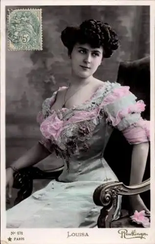 Ak Variete-Künstlerin, Louisa, Porträt