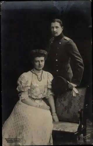 Ak Eitel Friedrich Prinz von Preußen, Sophie Charlotte von Oldenburg