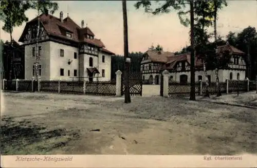 Ak Dresden Klotzsche Königswald, Königliche Oberförsterei