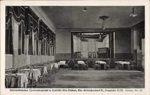 Ak Berlin Reinickendorf, Internationales Sportrestaurant, Festsäle Otto Dinkat