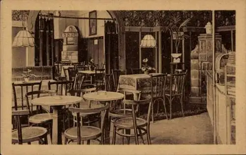 Ak Berlin Reinickendorf Tegel, Konditorei und Café Günther Jaczkowski, Hauptstraße 36