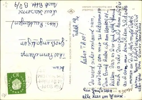 Ak Mecki der Igel, Und du mich?, Lebkuchenherz