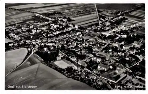 Ak Siersleben Gerbstedt im Harzvorland, Luftaufnahme