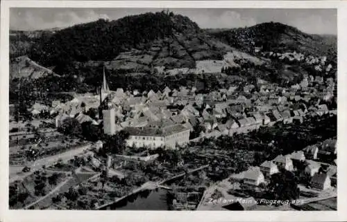 Ak Zeil am Main Unterfranken, Fliegeraufnahme