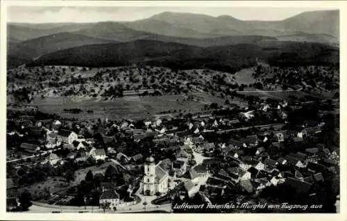Ak Bad Rotenfels Gaggenau im Murgtal, Luftaufnahme von  Murgtal, Dörfer, Landschaft