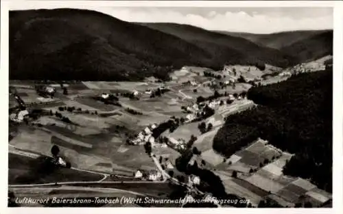 Ak Tonbach Baiersbronn im Schwarzwald, Fliegeraufnahme