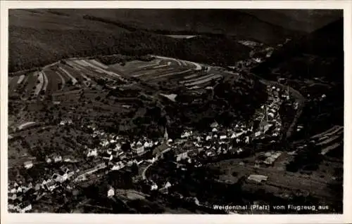 Ak Weidenthal in der Pfalz, Luftaufnahme