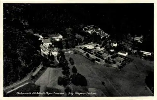 Ak Greifenstein im Westerwald, Heilanstalt Waldhof Elgershausen, Fliegeraufnahme