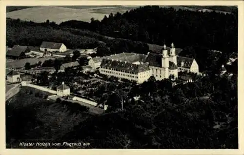 Ak Allmannshofen, Kloster Holzen, Fliegeraufnahme