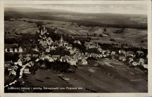 Ak Altburg Calw im Schwarzwald, Fliegeraufnahme