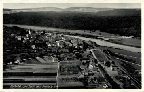 Ak Hafenlohr am Main Unterfranken, Luftaufnahme
