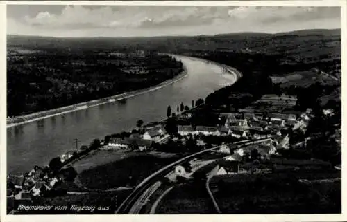Ak Rheinweiler Bad Bellingen in Baden, Fliegeraufnahme