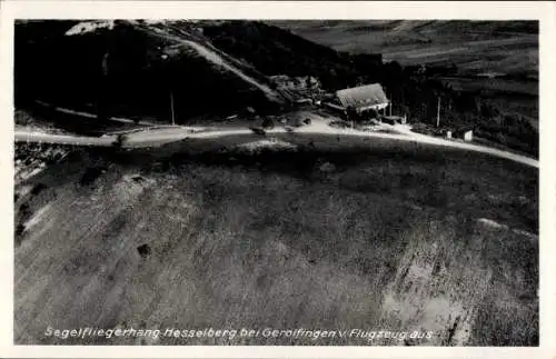 Ak Wassertrüdingen in Mittelfranken, Hesselberg, Fliegeraufnahme