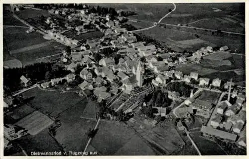 Ak Dietmannsried im Oberallgäu, Fliegeraufnahme