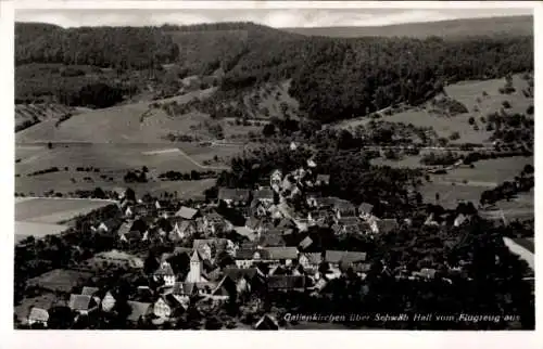 Ak Gailenkirchen Schwäbisch Hall in Württemberg, Fliegeraufnahme