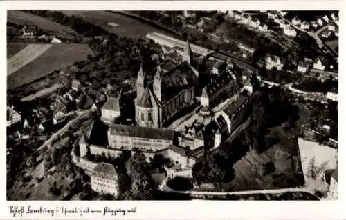 Ak Comburg Schwäbisch Hall in Württemberg, Fliegeraufnahme, Schloß