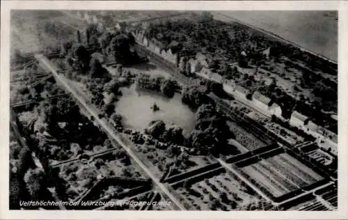 Ak Veitshöchheim in Unterfranken, Fliegeraufnahme, Hofgarten