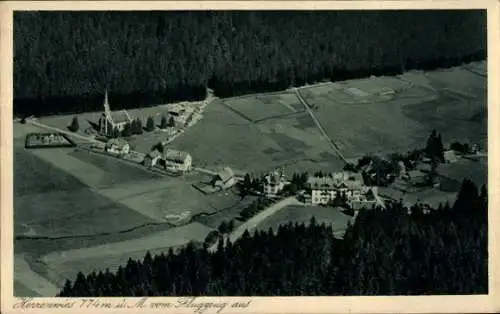Ak Herrenwies Forbach im Schwarzwald Baden, Fliegeraufnahme