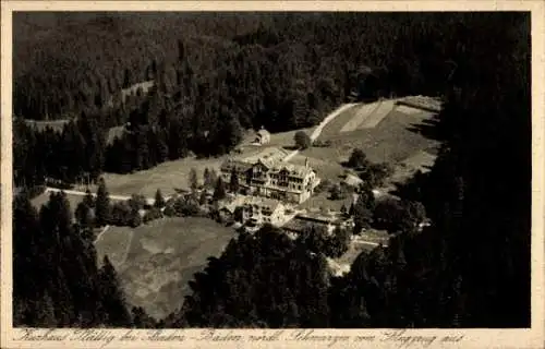Ak Bühlertal im Schwarzwald, Kurhaus Plättig, Fliegeraufnahme