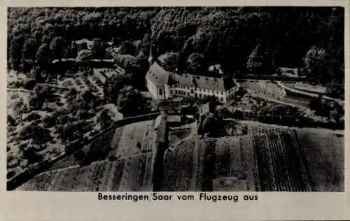 Ak Besseringen Merzig Saar, Luftaufnahme