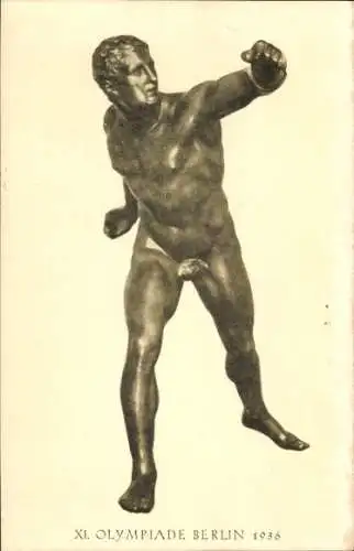 Ak Olympische Spiele Berlin 1936, Plastik