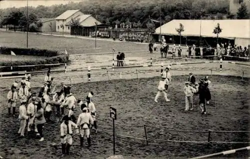 Ak Dresden, 100jähriges Garde-Jubiläum des Garde-Regiments 1907, Biwak-Szene