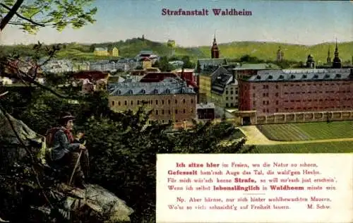 Ak Waldheim in Sachsen, Strafanstalt
