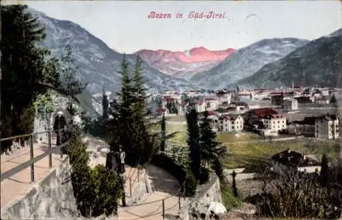 Ak Bozen Bolzano Südtirol, Gesamtansicht