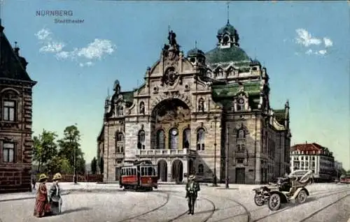 Ak Nürnberg in Mittelfranken, Stadttheater