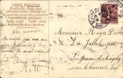 Ak 1er Avril, 1. April, Kinder reiten auf Fischen