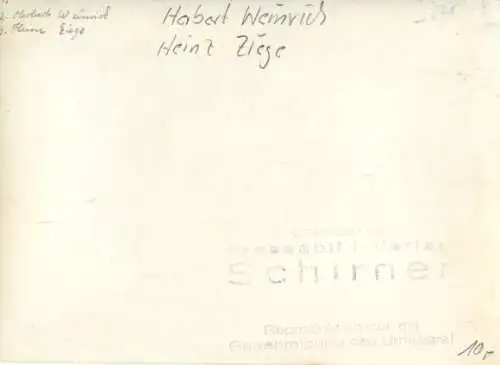Foto Radrennfahrer Herbert Weinrich, Heinz Ziege