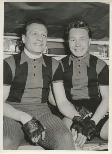 Foto Radrennfahrer Heinz Ziege, Zawadski, 36. Berliner Sechstagerennen