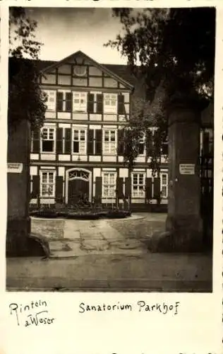 Foto Ak Rinteln an der Weser, Sanatorium Parkhof