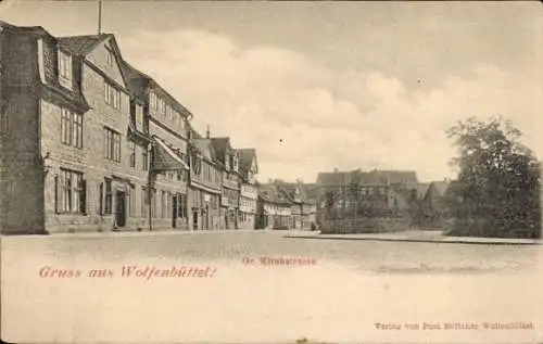 Ak Wolfenbüttel in Niedersachsen, Gr. Kirchstraße, Gruß aus  Verlag Paul Böttcher
