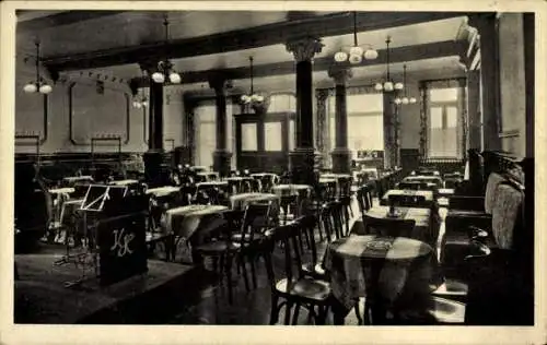 Ak Wolfenbüttel in Niedersachsen, Gemütliches Café, Tische und Stühle, Konzertveranstaltungen, el